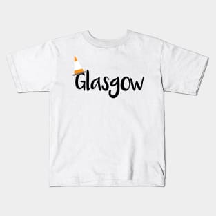 Glasgow Orange Traffic Cone Design Kids T-Shirt